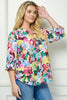 Tropical Watercolor Floral Top