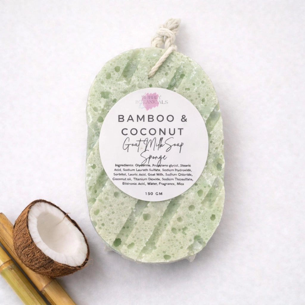Goat’s Milk Soap Infused Sponge