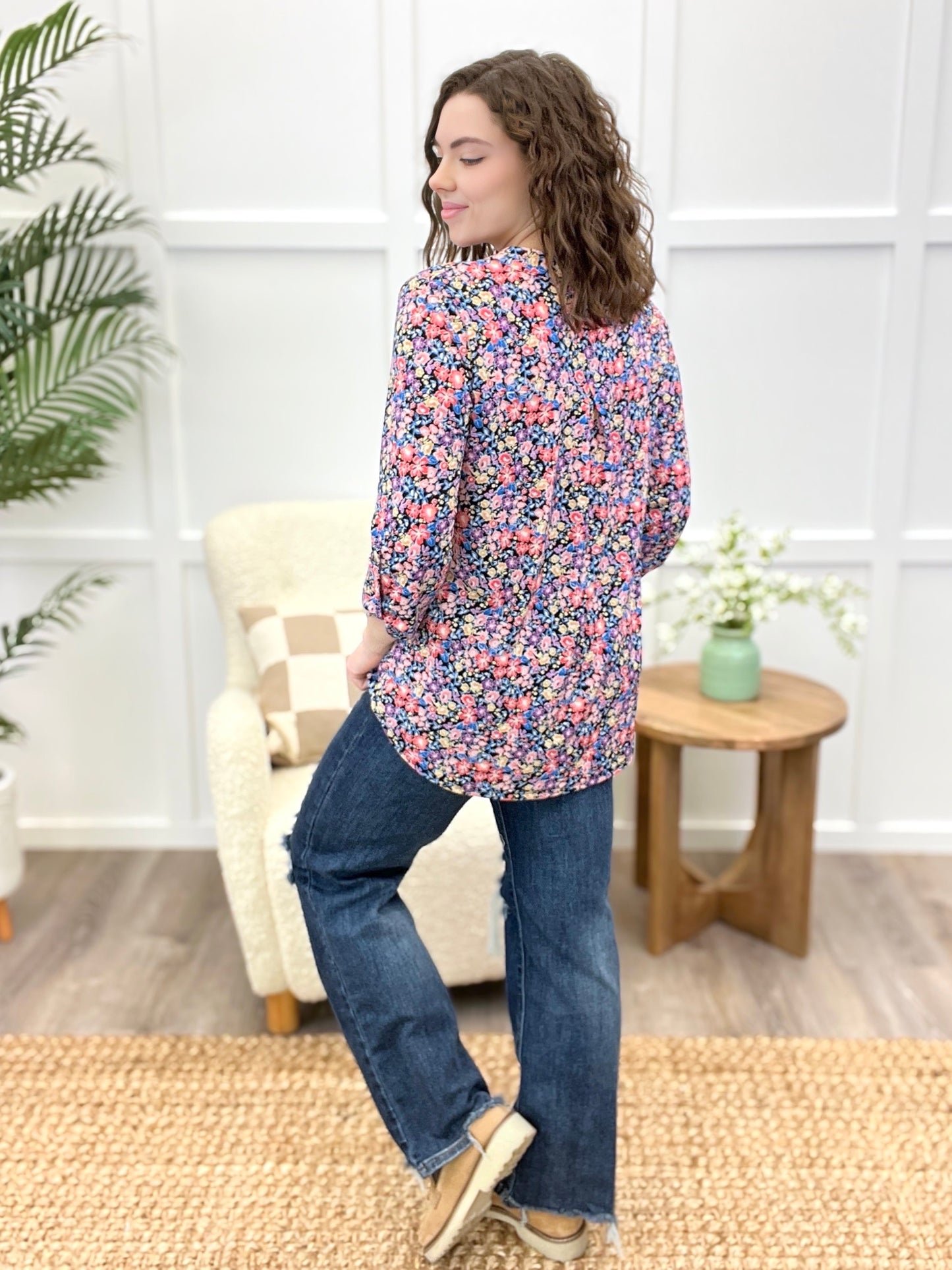 Dear Scarlett Garden Delight Floral Tunic