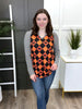 Women's REG/PLUS Halloween Plaid Long Sleeve Top