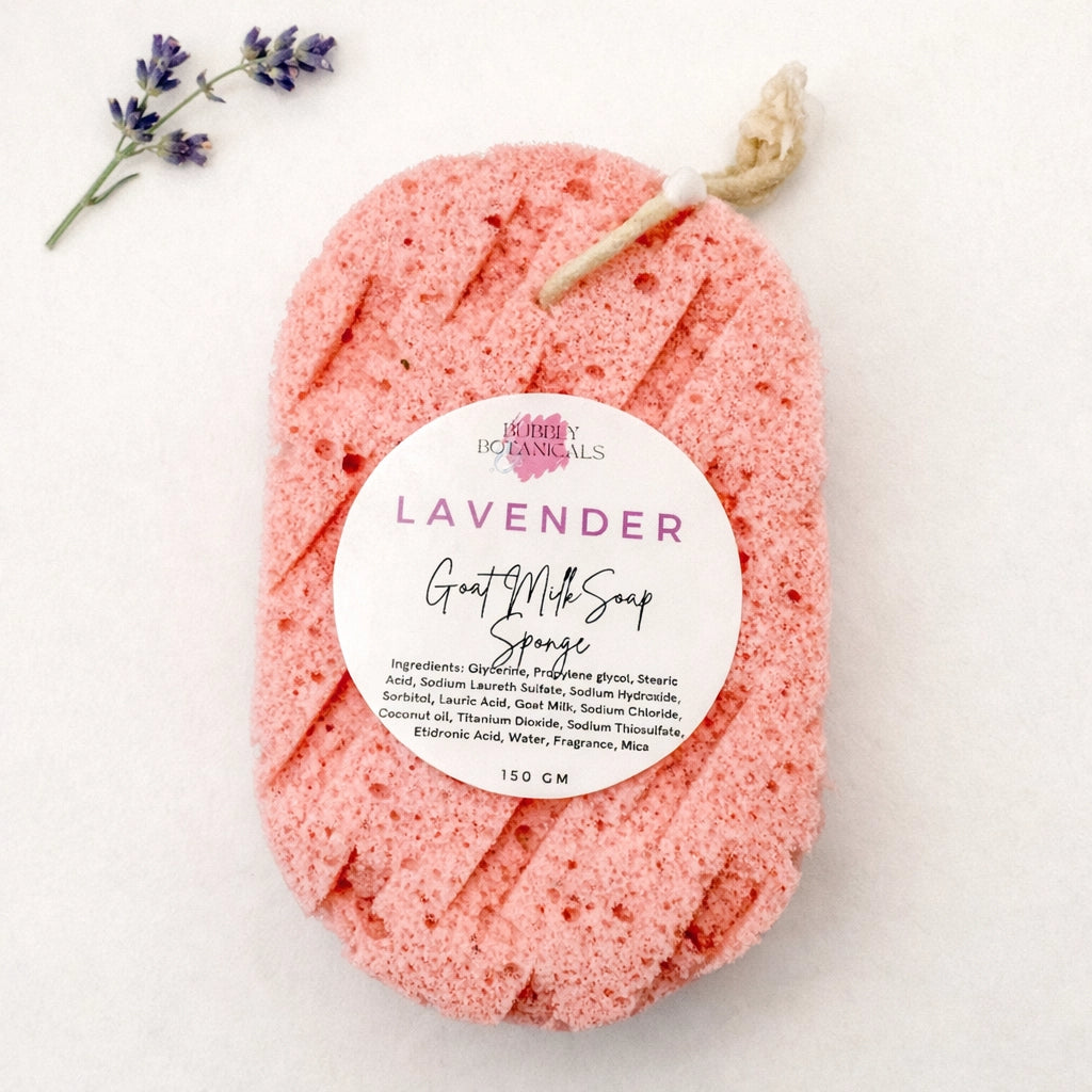 Goat’s Milk Soap Infused Sponge