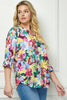 Tropical Watercolor Floral Top