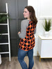 Women's REG/PLUS Halloween Plaid Long Sleeve Top