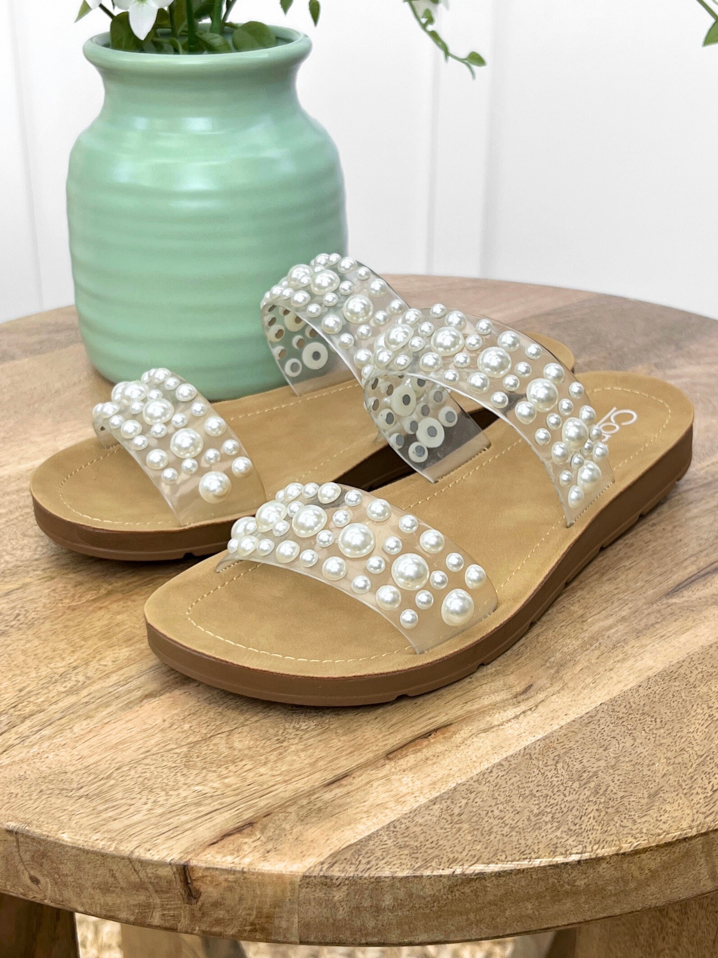 Clear Catch A Buzz Sandals - Corkys main image 1