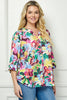 Tropical Watercolor Floral Top