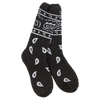 Cozy Crew Bandana Black Socks