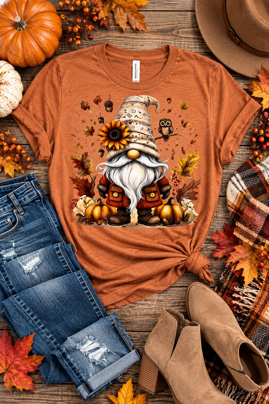Sunflower Gnome Graphic Tee