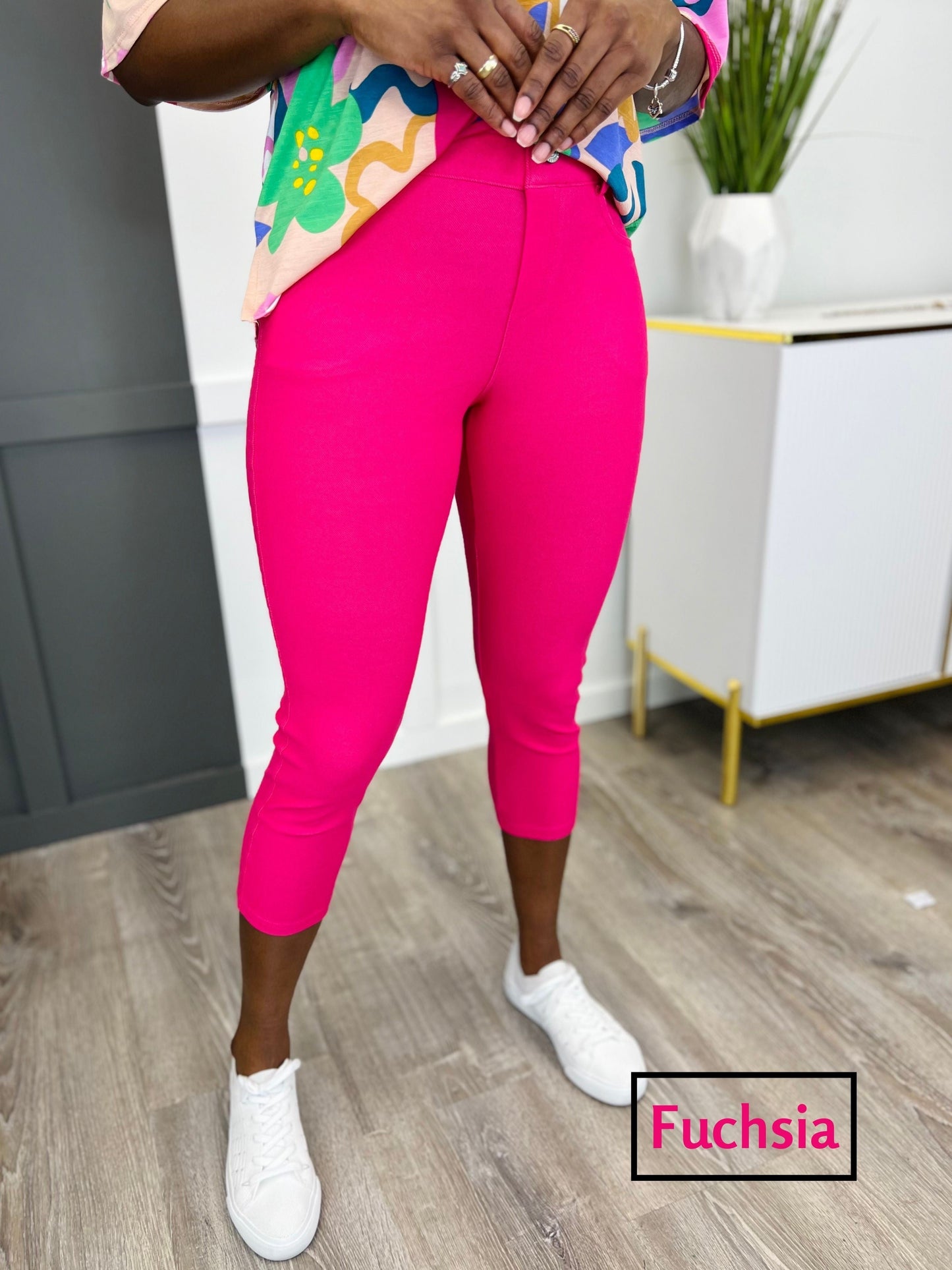 High waisted capri jeggings hotsell