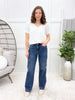 Judy Blue The Claire Wide Leg Cargo Jeans