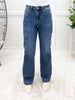 Judy Blue The Claire Wide Leg Cargo Jeans