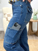 Judy Blue The Claire Wide Leg Cargo Jeans