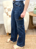 Judy Blue The Claire Wide Leg Cargo Jeans