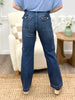 Judy Blue The Claire Wide Leg Cargo Jeans