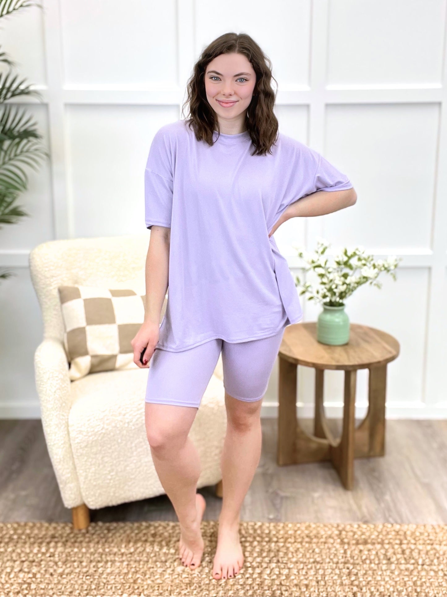 Callie Luxe Loungewear Set - Lavender