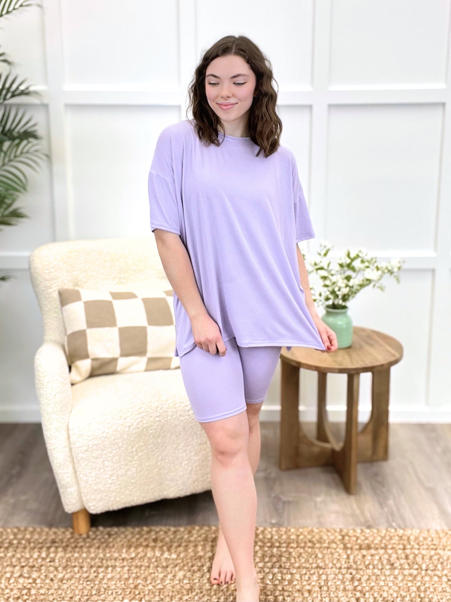 Callie Luxe Loungewear Set - Lavender