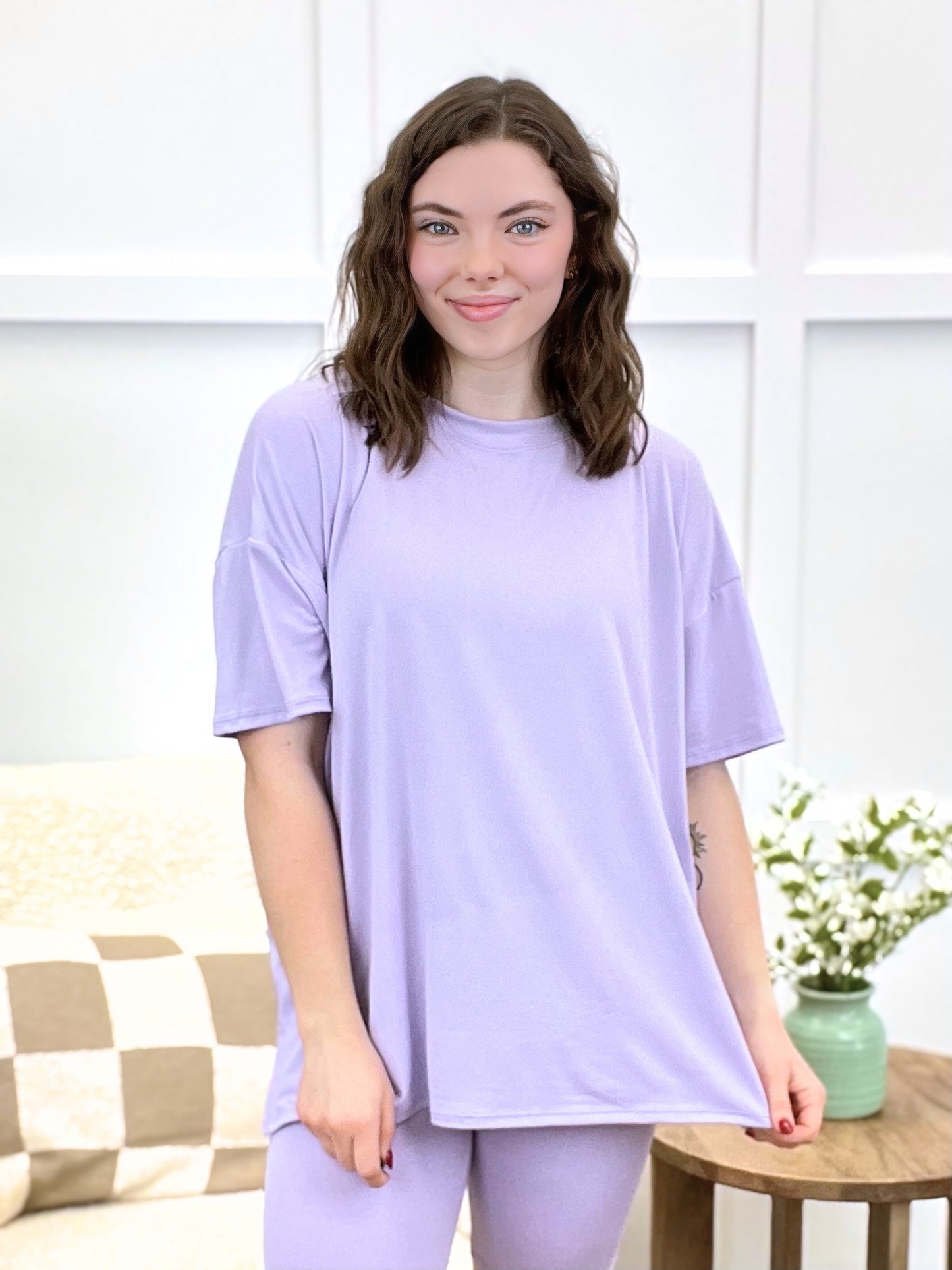 Callie Luxe Loungewear Set - Lavender