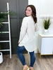 Women's REG/PLUS Solid Urban Ribbed Long Sleeve Open Cardigan, Cream