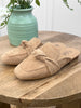 Clingy Camel Suede Corky Slip on Shoes