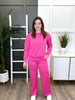 Dear Scarlett Solid Wide Leg Lounge Pants, Multiple