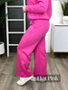 Dear Scarlett Solid Wide Leg Lounge Pants, Multiple