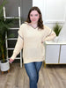 Women's REG/PLUS Taupe Solid Hooded Pullover Sweater Top