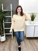 Women's REG/PLUS Taupe Solid Hooded Pullover Sweater Top