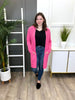 Women's REG/PLUS Solid Open Cardigan, Hot Pink