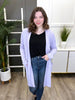 Women's REG/PLUS Solid Open Cardigan, Lavender