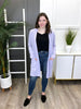 Women's REG/PLUS Solid Open Cardigan, Lavender