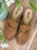 Corkys Wingin' It Faux Suede Slip On Mules
