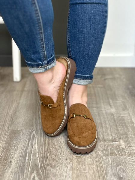 Faux suede mules store