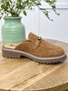 Corkys Wingin' It Faux Suede Slip On Mules