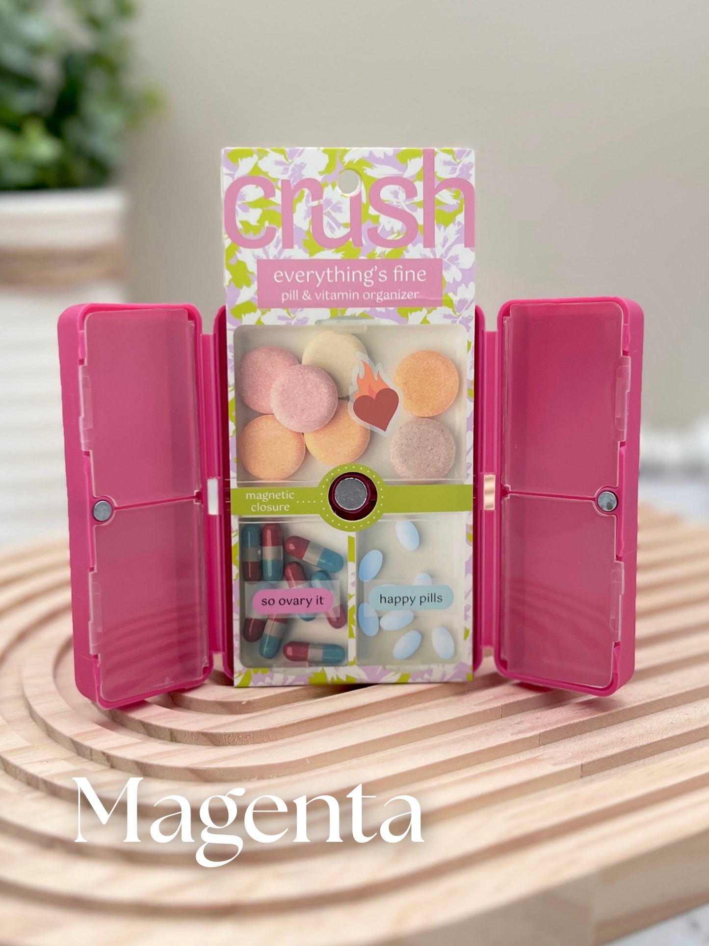 Crush Everything's Fine Pill & Vitamin Case