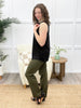 Dear Scarlett Women's REG/PLUS Solid Straight Leg Magic Pants, Olive