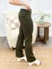 Dear Scarlett Women's REG/PLUS Solid Straight Leg Magic Pants, Olive