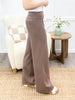 Dear Scarlett Women's REG/PLUS Solid Wide Leg Magic Pants, Dark Mocha