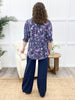 Dear Scarlett Women's Solid Wide Leg Magic Pants, Navy