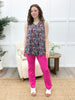 Dear Scarlett Women's REG/PLUS Solid Straight Leg Magic Pants, Hot Pink