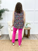 Dear Scarlett Women's REG/PLUS Solid Straight Leg Magic Pants, Hot Pink