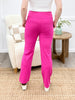 Dear Scarlett Women's REG/PLUS Solid Straight Leg Magic Pants, Hot Pink