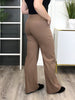 Women's Mocha Paula Wide Leg Pants