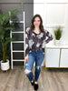 Women's Plum Floral Print Top