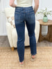 Straight To The Top Mid-Rise Straight Leg Jeans by Mica Denim