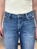 Straight To The Top Mid-Rise Straight Leg Jeans by Mica Denim