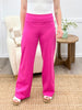 Dear Scarlett Women's REG/PLUS Solid Wide Leg Magic Pants, Hot Pink