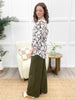 Dear Scarlett Women's REG/PLUS Solid Wide Leg Magic Pants, Olive