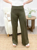 Dear Scarlett Women's REG/PLUS Solid Wide Leg Magic Pants, Olive