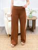 Dear Scarlett Women's REG/PLUS Solid Wide Leg Magic Pants, Rust