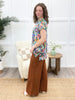 Dear Scarlett Women's REG/PLUS Solid Wide Leg Magic Pants, Rust