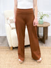 Dear Scarlett Women's REG/PLUS Solid Wide Leg Magic Pants, Rust